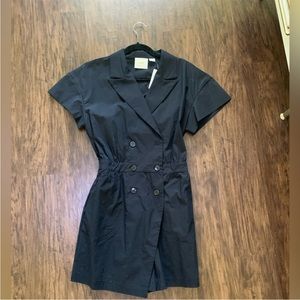 Maeve short sleeve blazer romper